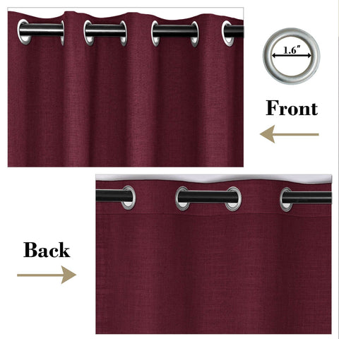 1908 Linen Blend Breathable & Natural Curtain Nickle Grommet - Cololeaf