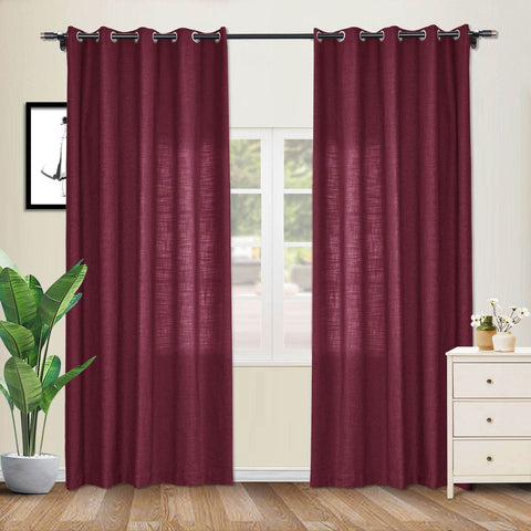1908 Linen Blend Breathable & Natural Curtain Nickle Grommet - Cololeaf