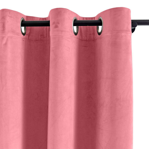 MJ11 Extra Long Soft Velvet Blackout Drapes For Loft Living Room Grommet - Cololeaf