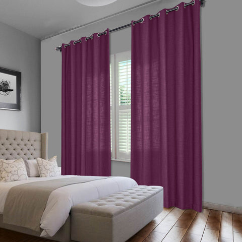 1908 Linen Blend Breathable & Natural Curtain Nickle Grommet - Cololeaf