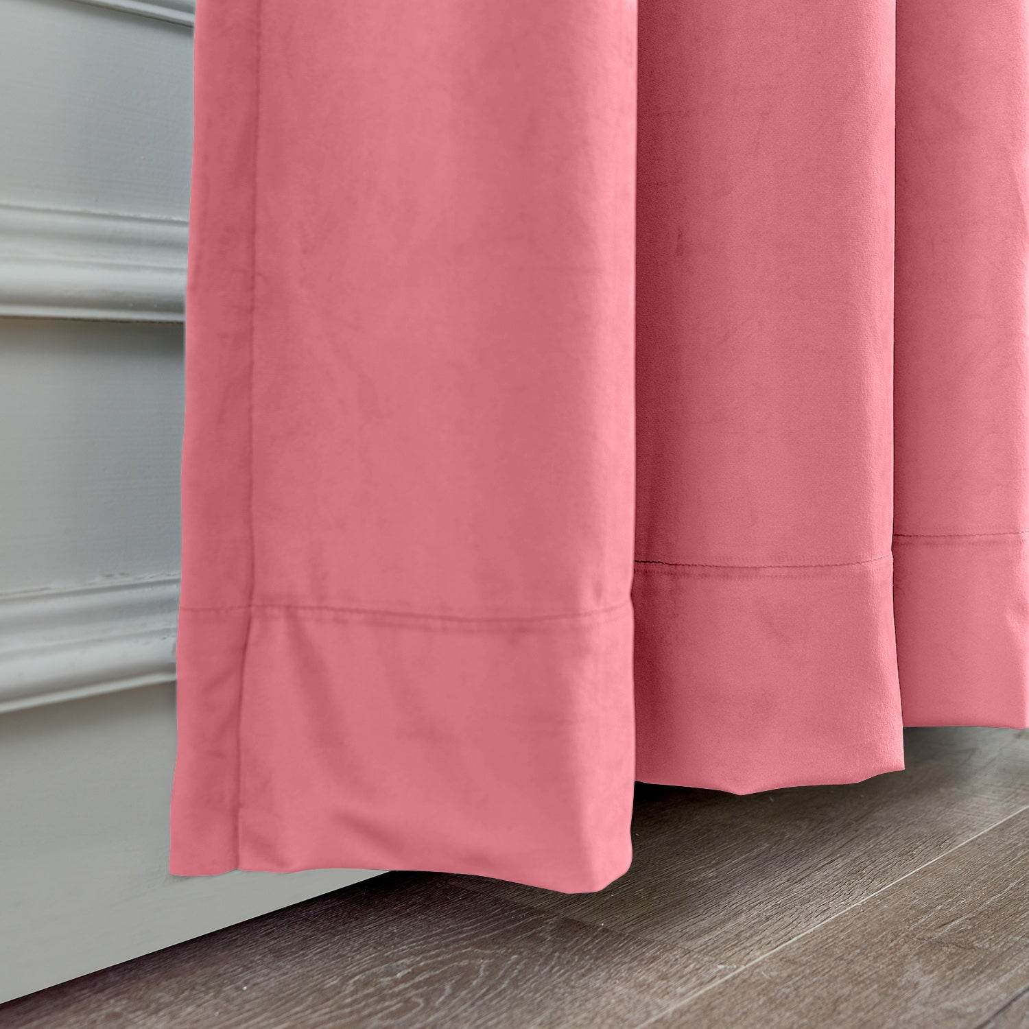 MJ11 Soft Velvet Blackout Drapes For Living Room Bedroom Pinch Pleat - Cololeaf