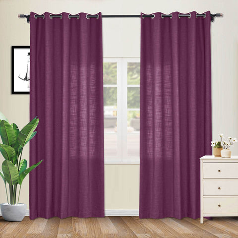 1908 Linen Blend Breathable & Natural Curtain Nickle Grommet - Cololeaf