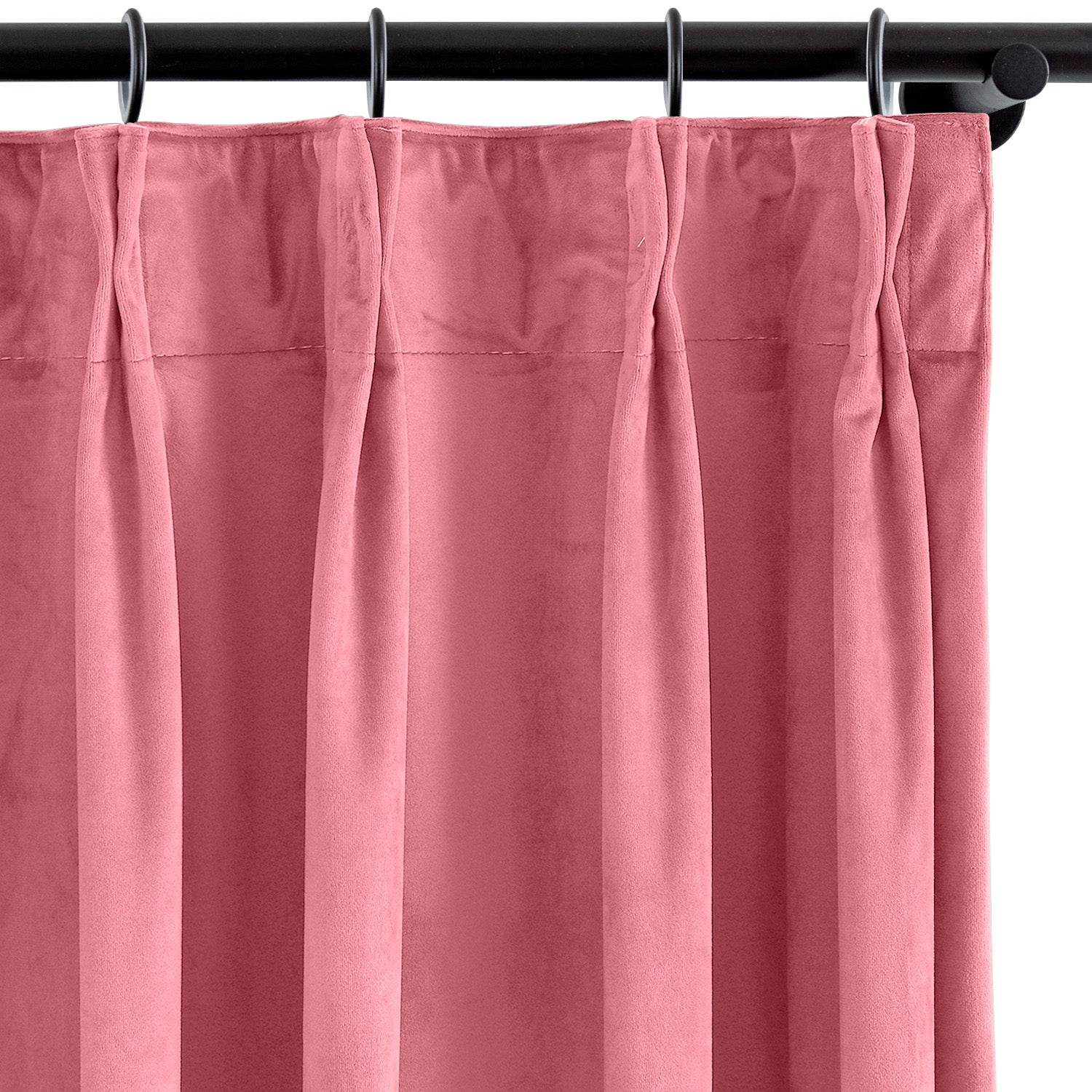 MJ11 Soft Velvet Blackout Drapes For Living Room Bedroom Pinch Pleat - Cololeaf