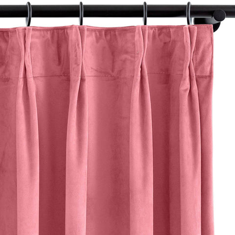 MJ11 Soft Velvet Blackout Drapes For Living Room Bedroom Pinch Pleat - Cololeaf
