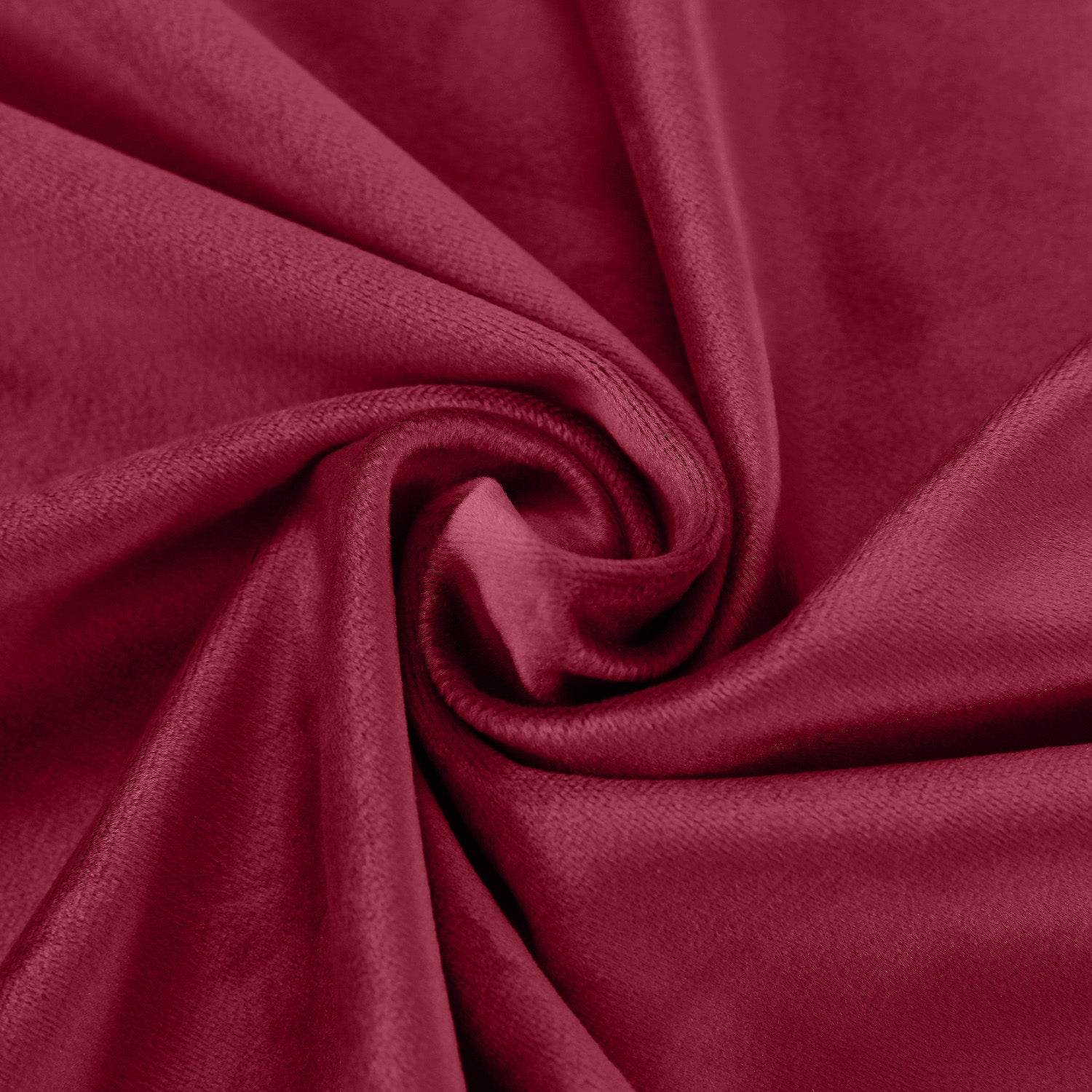 MJ11 Soft Soundproof Luxury Velvet Blackout Drapes Back Tab and Rod Pocket - Cololeaf