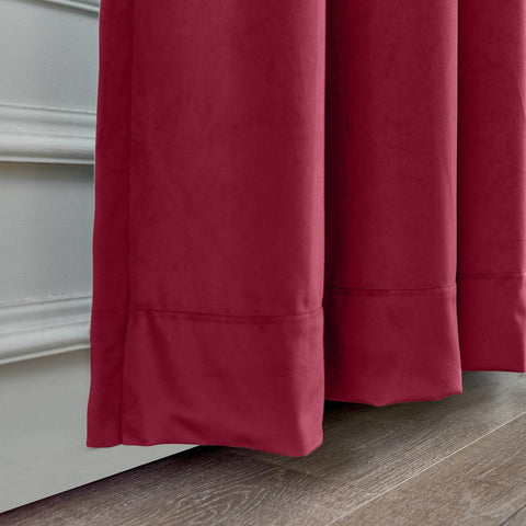 MJ11 Soft Soundproof Luxury Velvet Blackout Drapes Back Tab and Rod Pocket - Cololeaf
