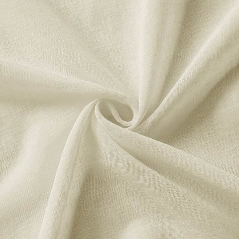 B01 Linen Textured Airy Sheer Curtain Pinch Pleat - Cololeaf