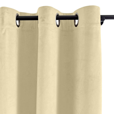 MJ11 Extra Long Soft Velvet Blackout Drapes For Loft Living Room Grommet - Cololeaf