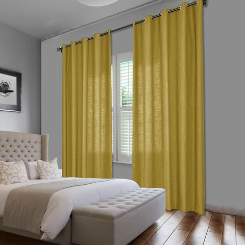 1908 Linen Blend Breathable & Natural Curtain Nickle Grommet - Cololeaf