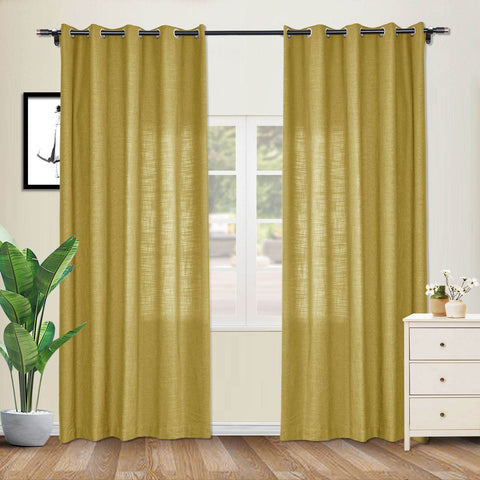 1908 Linen Blend Breathable & Natural Curtain Nickle Grommet - Cololeaf