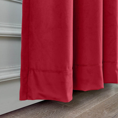 MJ11 Soft Soundproof Luxury Velvet Blackout Drapes Back Tab and Rod Pocket - Cololeaf