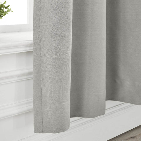 Capri Extra Wide Drape Solid Cotton Heavyweight Curtain Blackout Pinch Pleat - Cololeaf