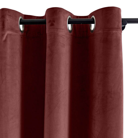 MJ11 Extra Long Soft Velvet Blackout Drapes For Loft Living Room Grommet - Cololeaf