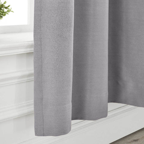 Capri Extra Wide Drape Solid Cotton Heavyweight Curtain Blackout Pinch Pleat - Cololeaf