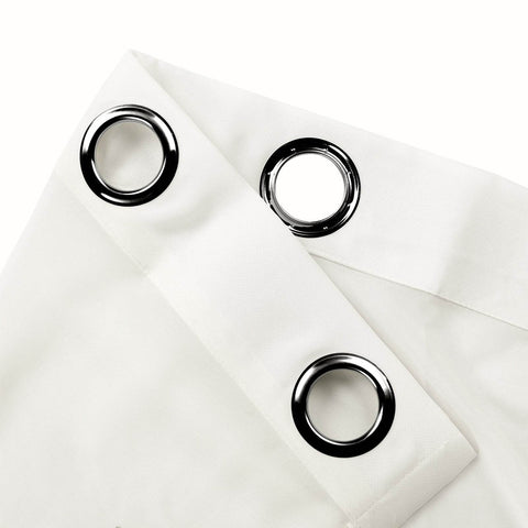 HN906 Semi-Sheer For Outdoor Indoor Living Room Bedroom Hotel Nickle Grommet - Cololeaf