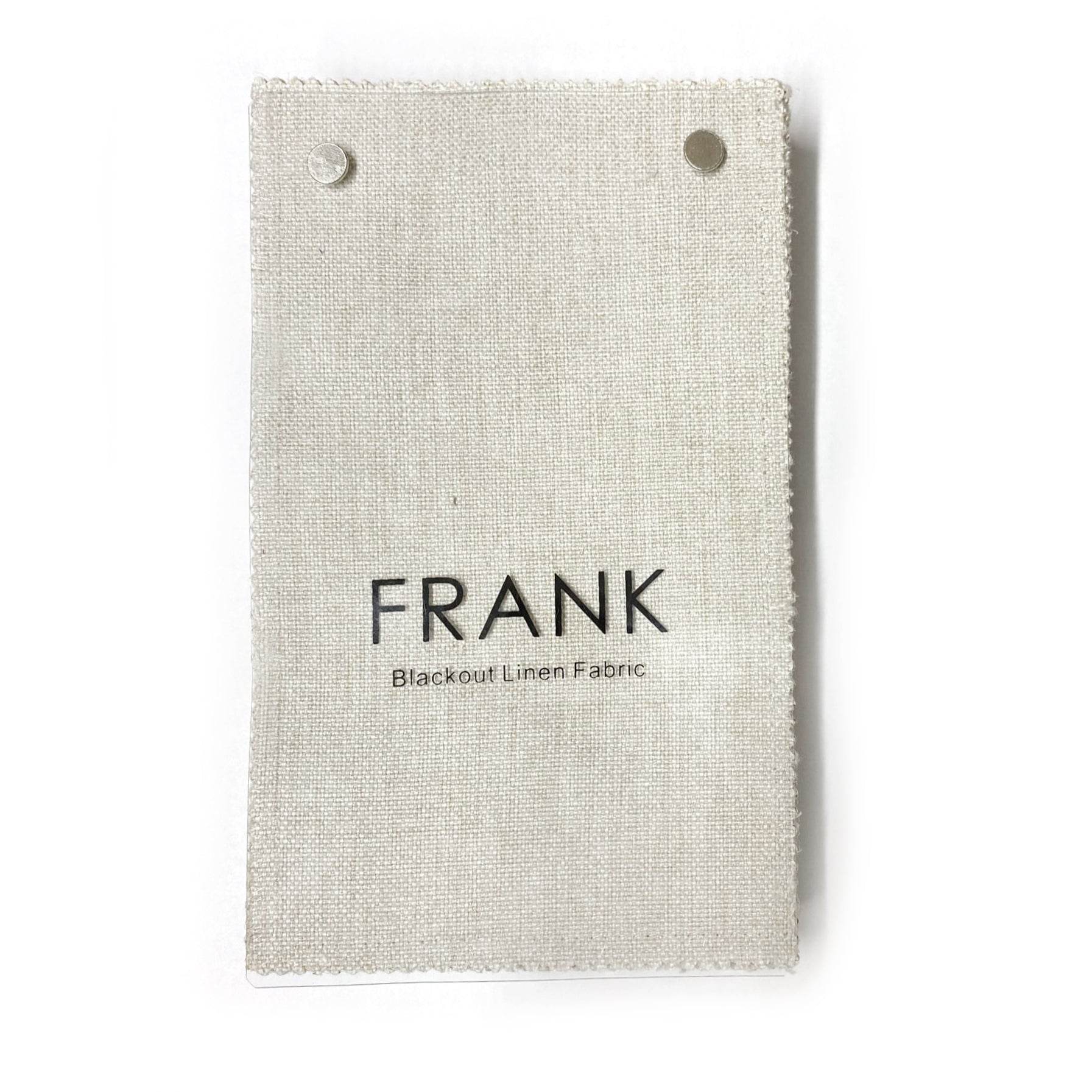 Frank Fabric Sample Book, 90-95% Blackout - Linen Blend, 375 gsm - Cololeaf