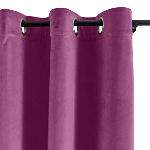 MJ11 Extra Long Soft Velvet Blackout Drapes For Loft Living Room Grommet - Cololeaf
