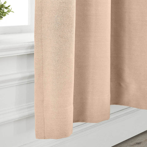 Capri Extra Wide Drape Solid Cotton Heavyweight Curtain Blackout Pinch Pleat - Cololeaf