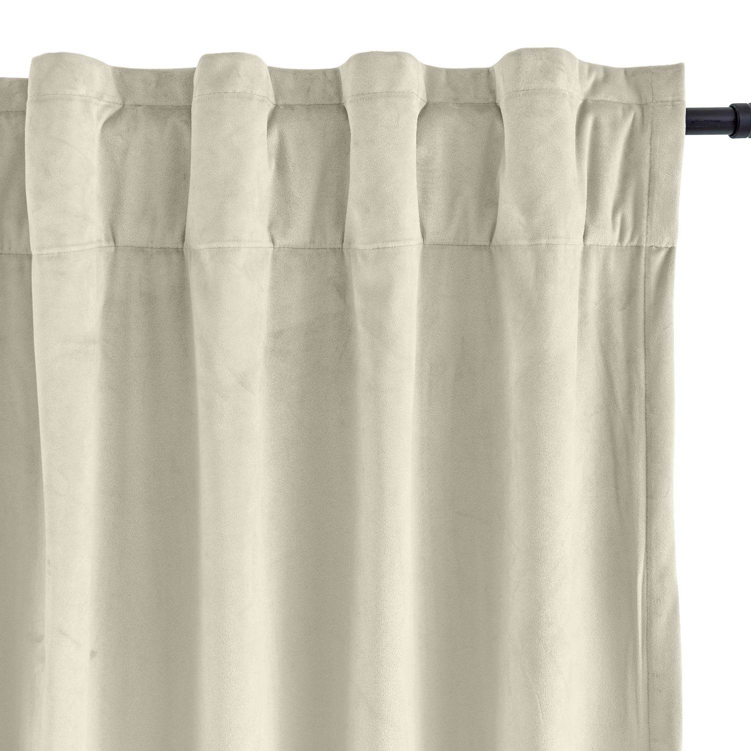 MJ11 Soft Soundproof Luxury Velvet Blackout Drapes Back Tab and Rod Pocket - Cololeaf