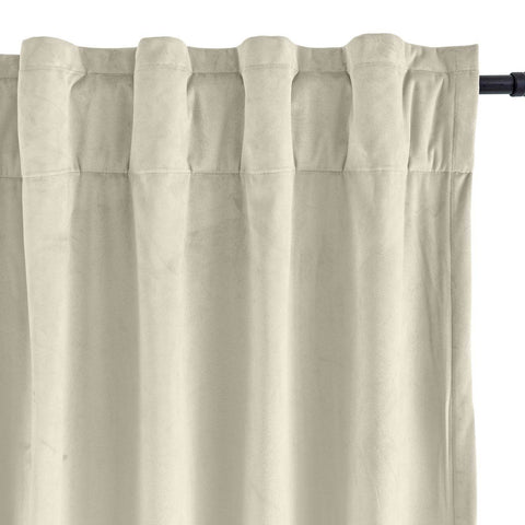 MJ11 Soft Soundproof Luxury Velvet Blackout Drapes Back Tab and Rod Pocket - Cololeaf