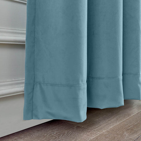 MJ11 Soft Velvet Blackout Drapes For Living Room Bedroom Pinch Pleat - Cololeaf