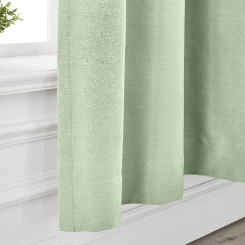 Capri Extra Wide Drape Solid Cotton Heavyweight Curtain Blackout Pinch Pleat - Cololeaf