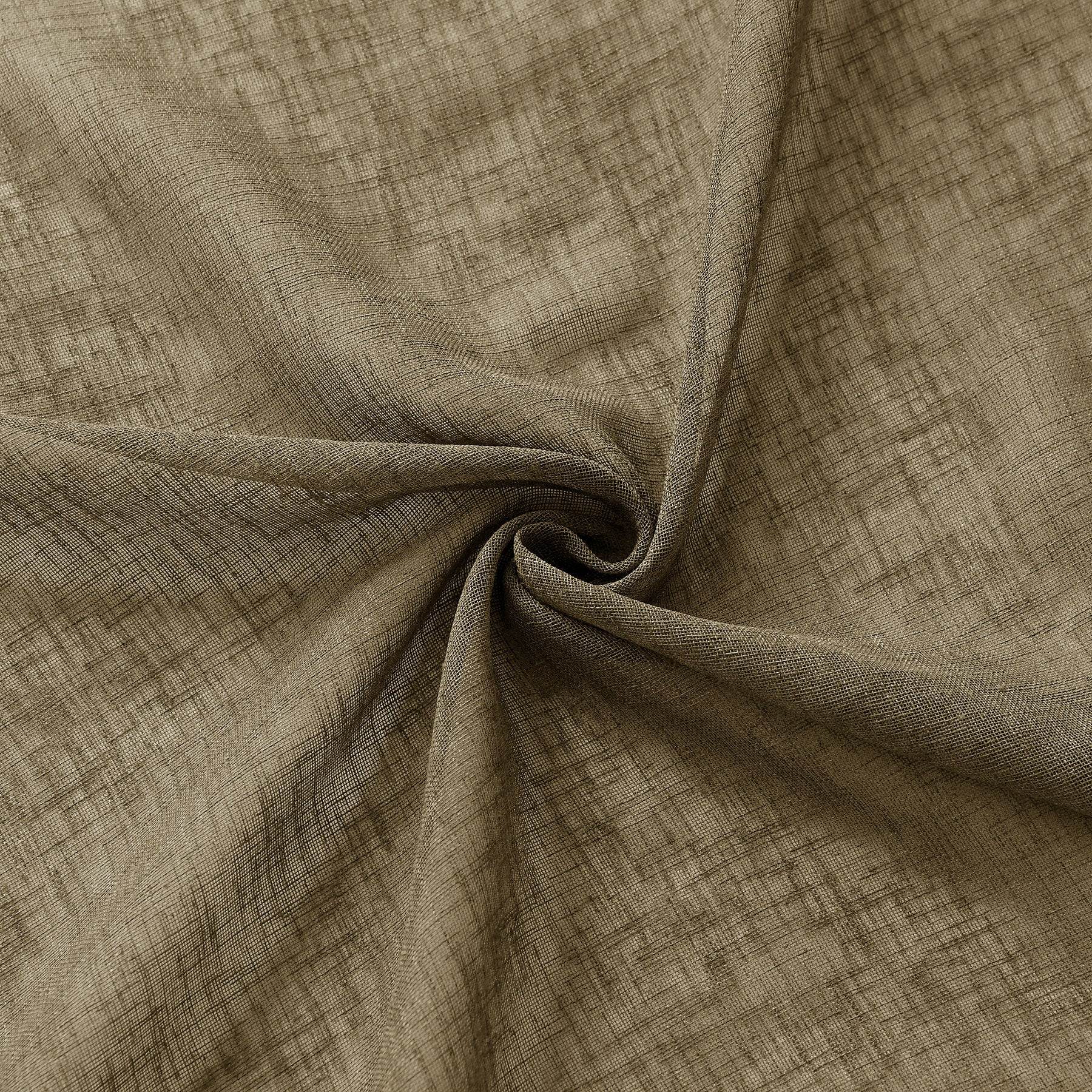 B01 Linen Textured Airy Sheer Curtain Pinch Pleat - Cololeaf