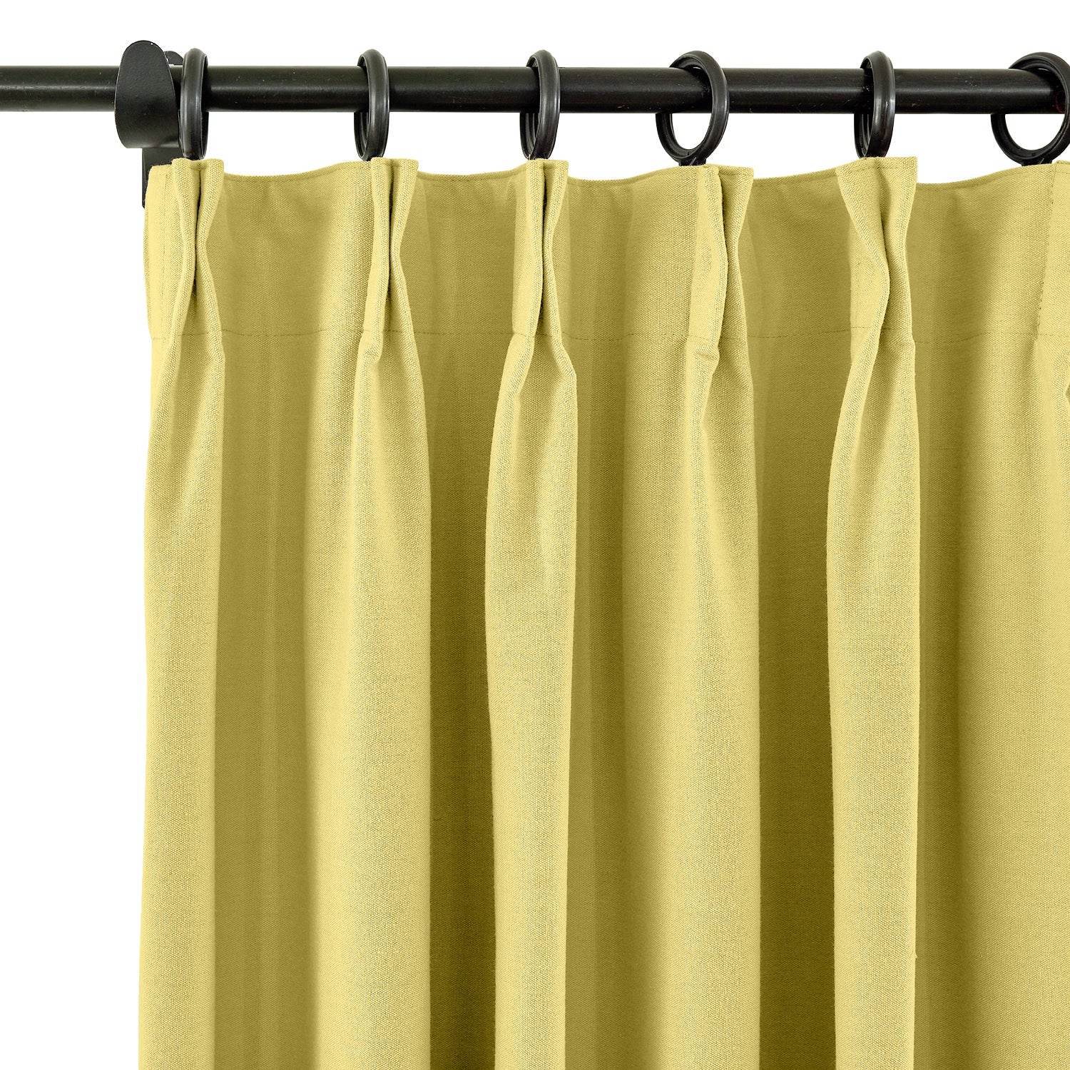 Capri Extra Wide Drape Solid Cotton Heavyweight Curtain Blackout Pinch Pleat - Cololeaf