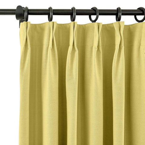 Capri Extra Wide Drape Solid Cotton Heavyweight Curtain Blackout Pinch Pleat - Cololeaf