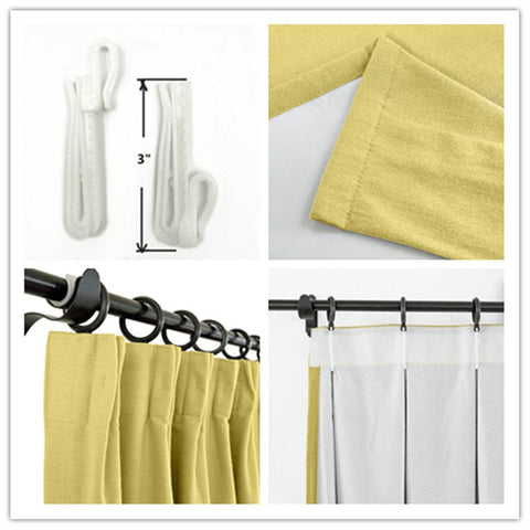 Capri Extra Wide Drape Solid Cotton Heavyweight Curtain Blackout Pinch Pleat - Cololeaf