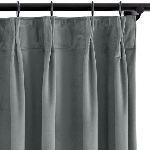 MJ11 Soft Velvet Blackout Drapes For Living Room Bedroom Pinch Pleat - Cololeaf