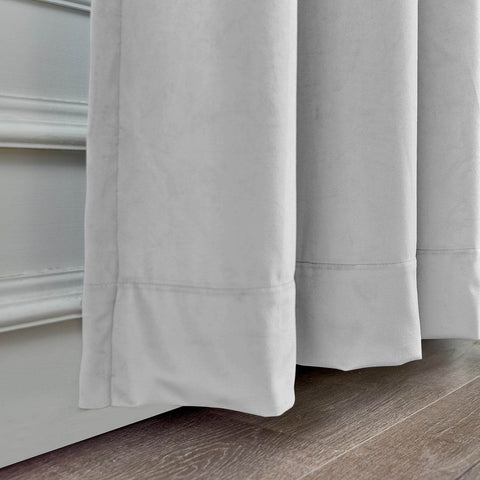 MJ11 Soft Soundproof Luxury Velvet Blackout Drapes Back Tab and Rod Pocket - Cololeaf