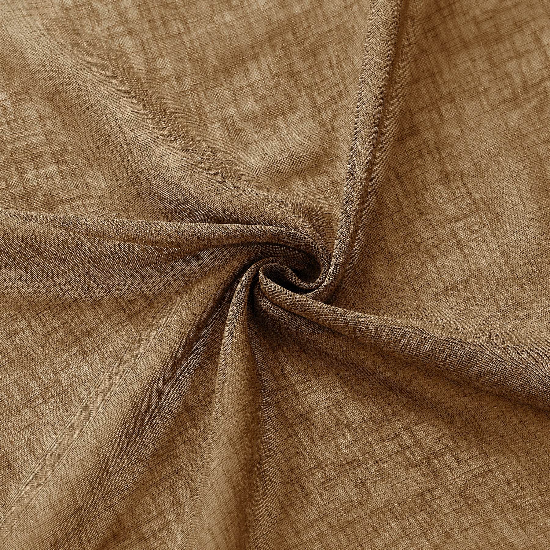B01 Linen Textured Airy Sheer Curtain Pinch Pleat - Cololeaf
