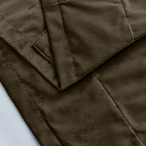 MJ11 Soft Velvet Blackout Drapes For Living Room Bedroom Pinch Pleat - Cololeaf