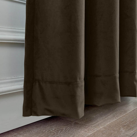 MJ11 Soft Soundproof Luxury Velvet Blackout Drapes Back Tab and Rod Pocket - Cololeaf