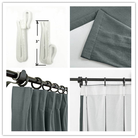 Capri Extra Wide Drape Solid Cotton Heavyweight Curtain Blackout Pinch Pleat - Cololeaf
