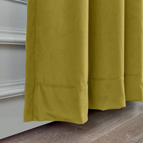 MJ11 Soft Soundproof Luxury Velvet Blackout Drapes Back Tab and Rod Pocket - Cololeaf