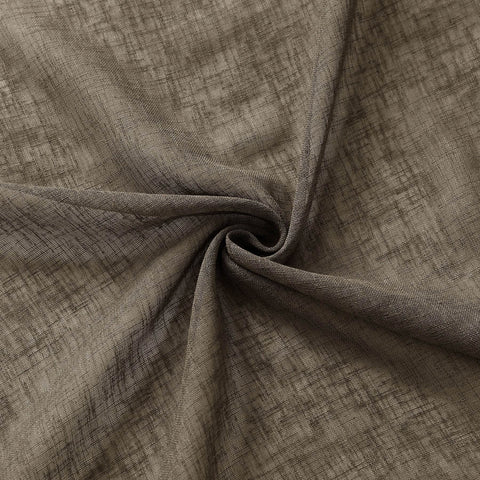 B01 Linen Textured Airy Sheer Curtain Pinch Pleat - Cololeaf
