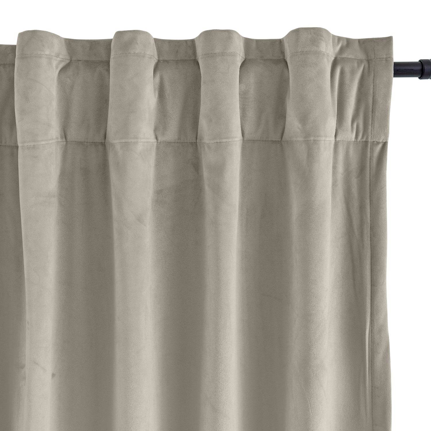 MJ11 Soft Soundproof Luxury Velvet Blackout Drapes Back Tab and Rod Pocket - Cololeaf
