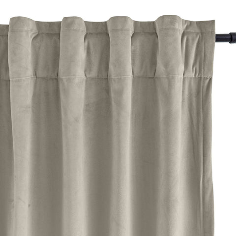MJ11 Soft Soundproof Luxury Velvet Blackout Drapes Back Tab and Rod Pocket - Cololeaf