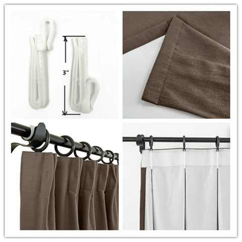 Capri Extra Wide Drape Solid Cotton Heavyweight Curtain Blackout Pinch Pleat - Cololeaf