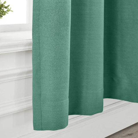 Capri Extra Wide Drape Solid Cotton Heavyweight Curtain Blackout Pinch Pleat - Cololeaf