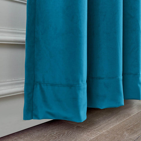 MJ11 Soft Soundproof Luxury Velvet Blackout Drapes Back Tab and Rod Pocket - Cololeaf