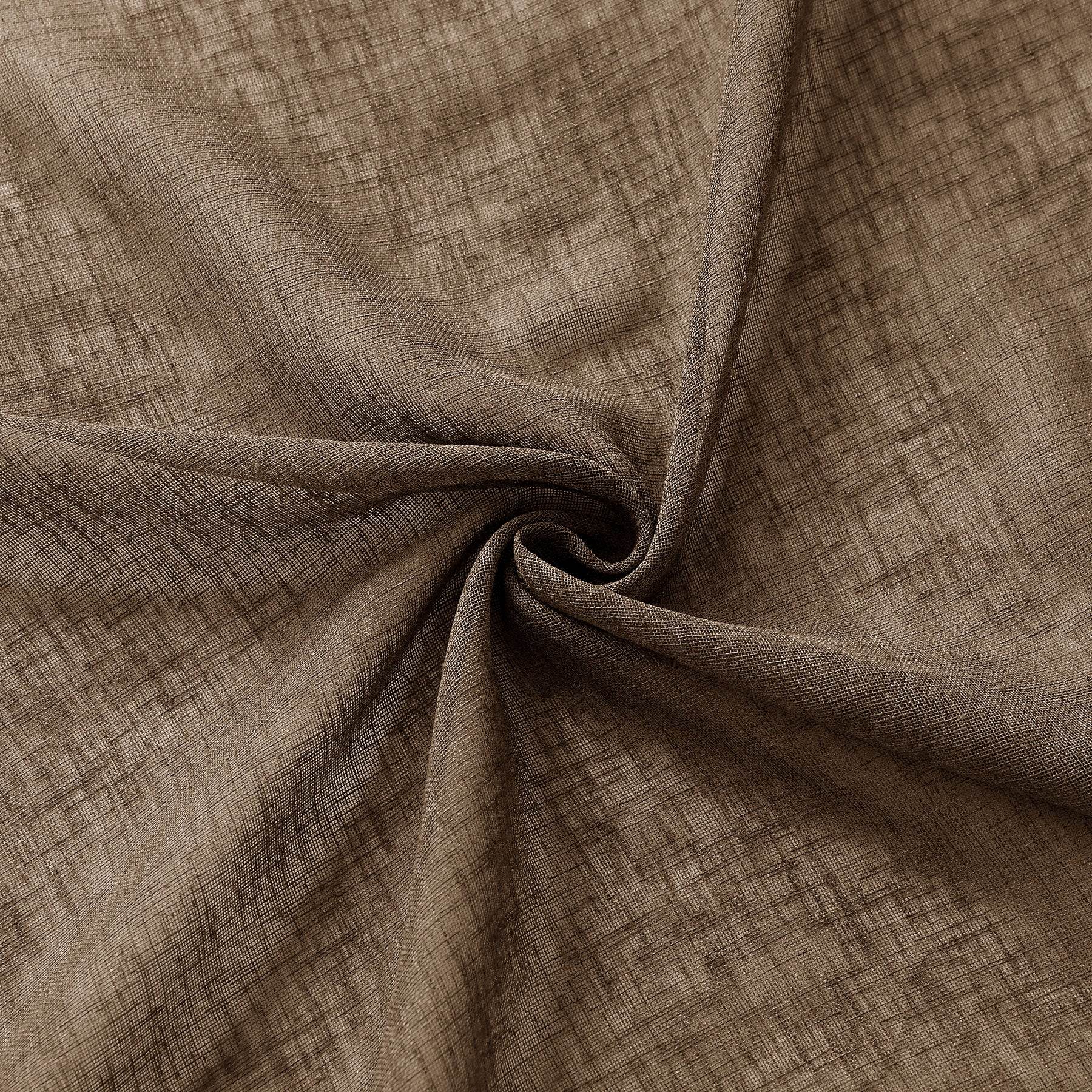 B01 Linen Textured Airy Sheer Curtain Pinch Pleat - Cololeaf