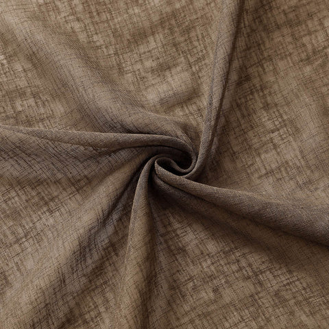B01 Linen Textured Airy Sheer Curtain Pinch Pleat - Cololeaf
