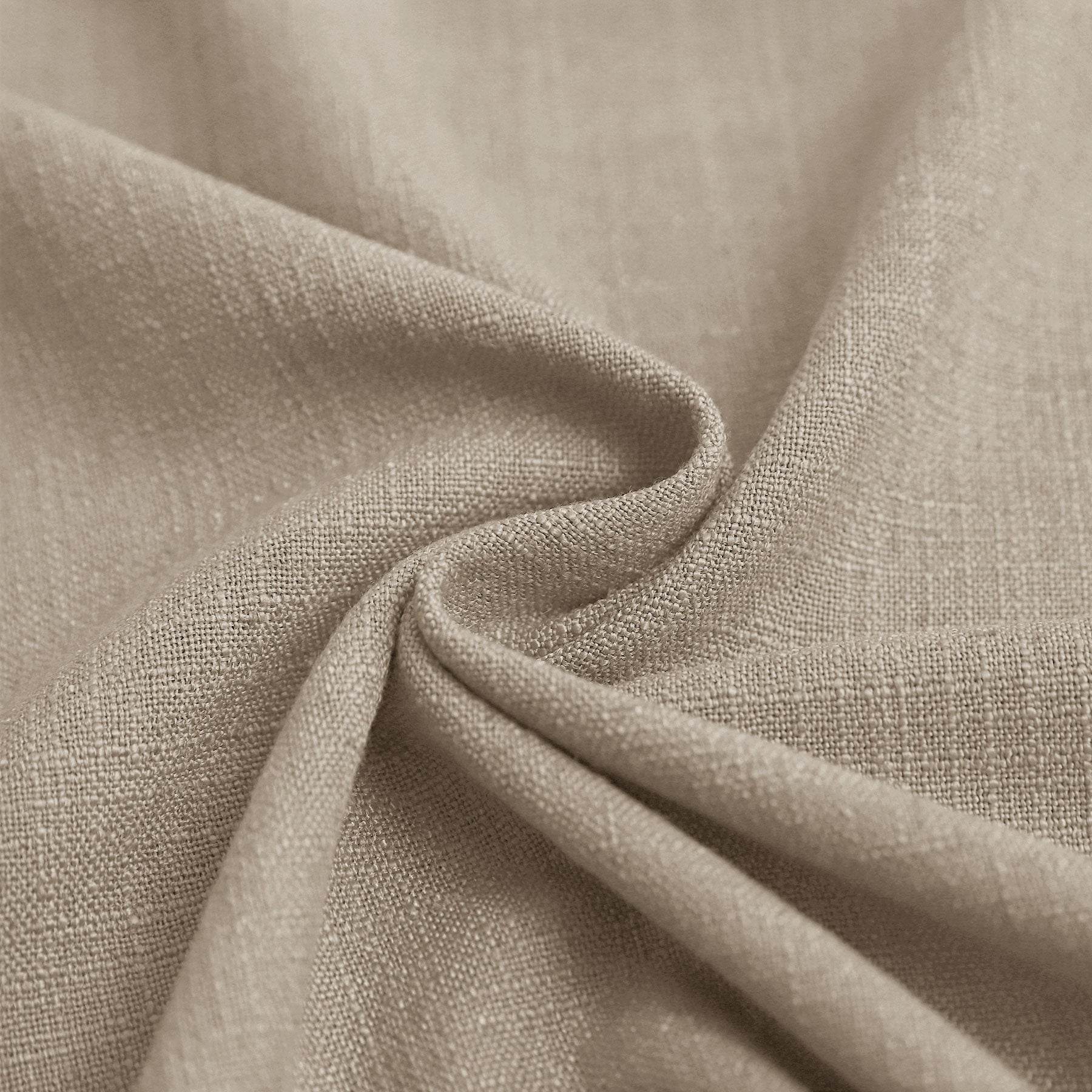 1908 Linen Blend Breathable & Natural Curtain Tab Top - Cololeaf