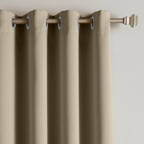 Rose Extra Wide Outdoor Curtains Waterproof Thermal Insulated Blackout Top Grommet - Cololeaf