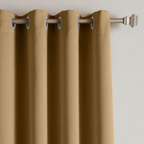 Rose Extra Wide Outdoor Curtains Waterproof Thermal Insulated Blackout Top Grommet - Cololeaf