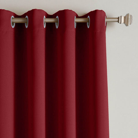 Rose Extra Wide Outdoor Curtains Waterproof Thermal Insulated Blackout Top Grommet - Cololeaf