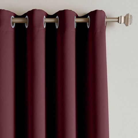 Rose Extra Wide Outdoor Curtains Waterproof Thermal Insulated Blackout Top Grommet - Cololeaf